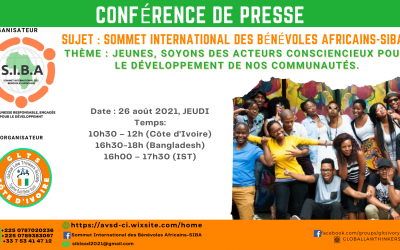 Bannière de l'événement Côte d'Ivoire pour la conférence de presse Français